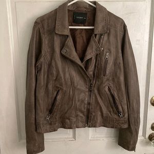 Lucky Brand Lamb leather moto jacket